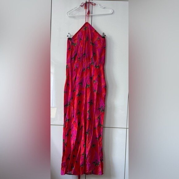 NWT Size S - Farm Rio x Anthropologie Halter Jumpsuit (NWT USD 178) - Picture 10 of 14